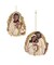 3.5" African American Ivory and Gold Holy Family Ornaments – Elegant Christmas Decorations